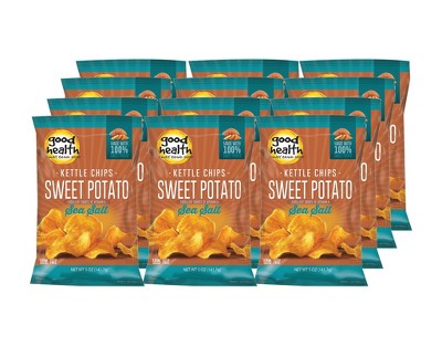 Good Health Sea Salt Sweet Potato Chips - Case of 12/5 oz