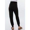 PinkBlush Black Maternity Band Jogger Pants - 4 of 4