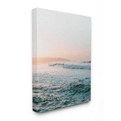 Stupell Industries Surfing the Tide Beach Wave Photograph