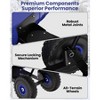 29" Snow Shovel with Wheels, Metal Back Push Snow Plow for Doorway & Sidewalk, Adjustable Angle & Height Handle Snow Pusher - 3 of 4