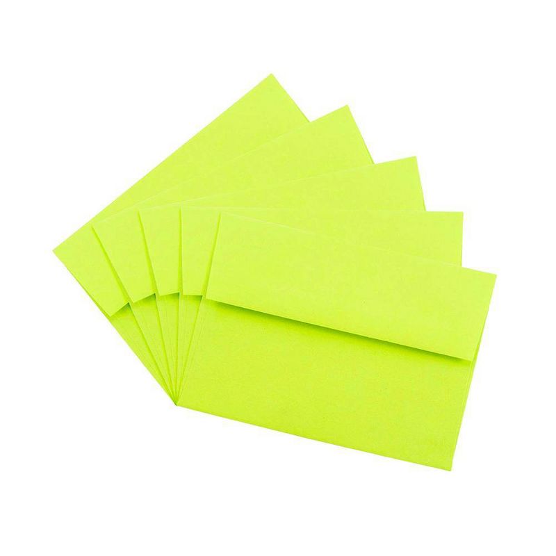JAM Paper 50pk Brite Hue A6 Envelopes 4.75" x 6.5", 4 of 6