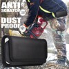 LUXMO Extra Large Horizontal Universal Nylon Pouch with Dual Card Slots - Black - 2 of 4