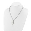 Chisel Stainless Steel Polished Cross Pendant on a 24" Cable Chain Necklace - 4 of 4