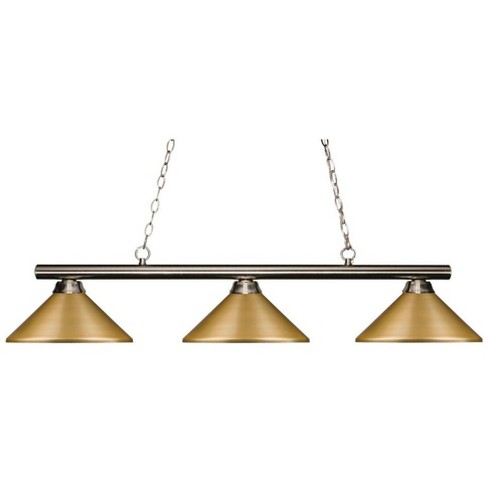 Z-Lite Sharp Shooter 3 - Light Island Pendant Light in  Brushed Nickel - image 1 of 1