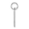 Black Bow Jewelry 14k White Gold, Julia Collection, Small Satin Block Initial J Pendant - 2 of 4