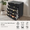 Fluted 5 Drawers Dresser, 48-Inch Tall Modern Chest of Drawers with Anti-Tipping Device, Wood Storage Organizer Dresser for Bedroom - 4 of 4