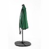 Sapphtopaz 10Ft Outdoor Umbrella Waterproof Sun Shades Cantilever Umbrellas with Crank and Cross Base for Garden, Pool, Backyard, Patio - 3 of 4
