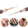 Unique Bargains Nail Art Liner Brushes Nails Gel Polish Painting Nail Art Design Brush Pen Set Nail Dotting Painting Drawing Pen Tool Leopard Print - 2 of 4
