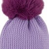 Hadley Wren Plush Knit Pom Pom Beanie - Purple - 2 of 4