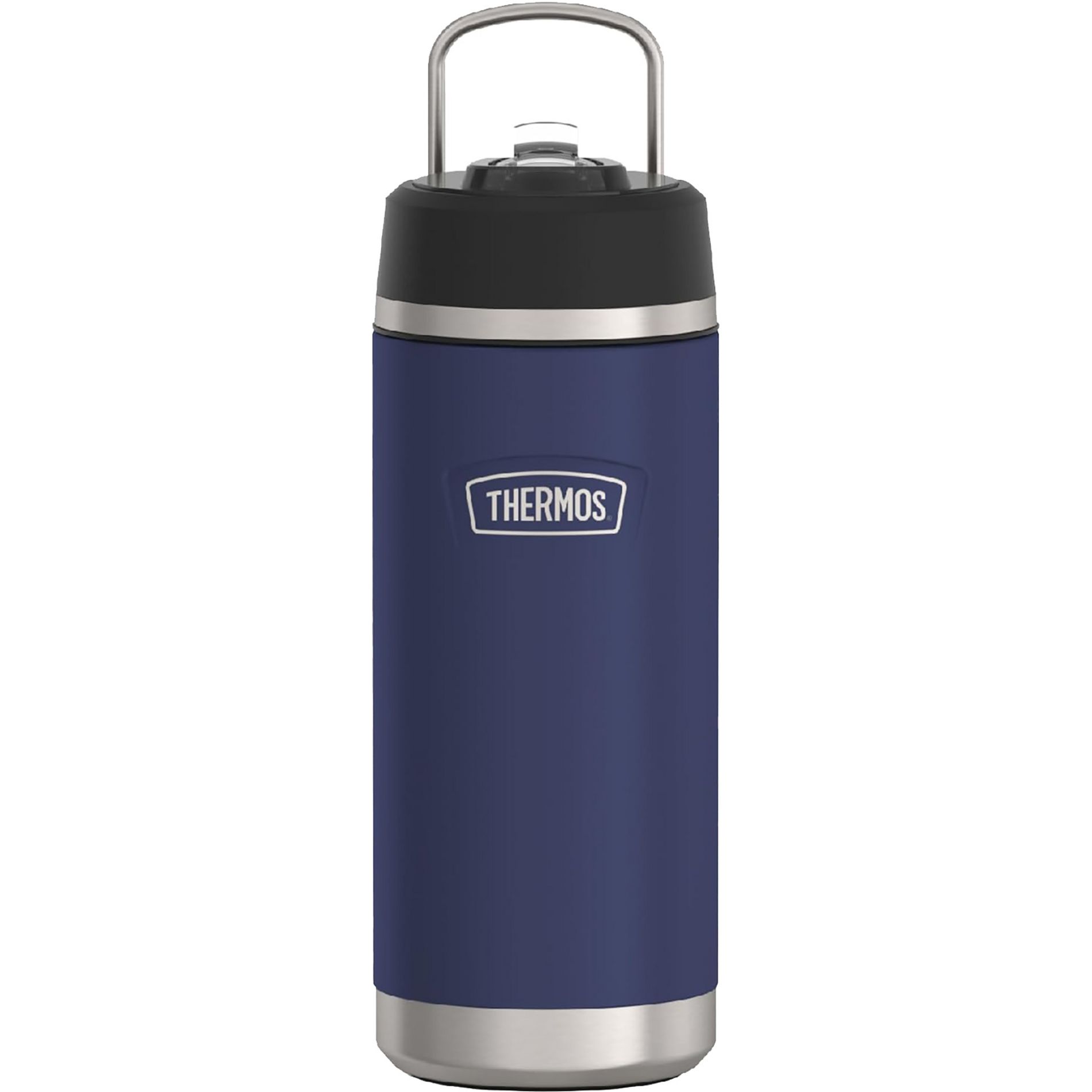 Thermos 18 oz. Icon Kid's Stainless Steel Straw Water Bottle - Navy