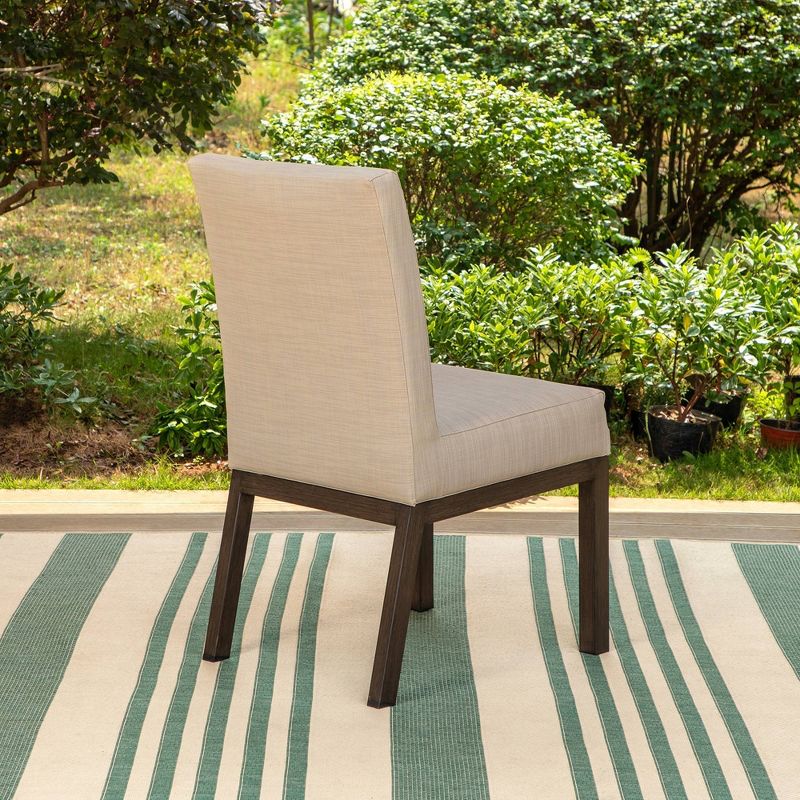 2pk Outdoor Dining Chairs with Metal Frame - Captiva Designs, 6 of 11