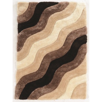 5'x7' Links Wave Rug Brown/Beige - Linon