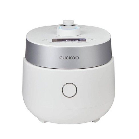 CUCKOO CRP-BHSS0609F | 6-Cup (Uncooked) Induction Heating Pressure Rice  Cooker | 16 Menu Options, Stainless Steel Inner Pot, Made in Korea | White