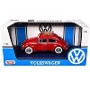 1966 Volkswagen Classic Beetle Red 1/24 Diecast Car Model by Motormax - 3 of 3