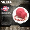 USA-K9 Skull Durable Rubber Chew Toy, Treat Dispenser, Reward Toy, Tug Toy, and Retrieving Toy - Pink - 2 of 4