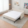 Gulches Twin Size Upholstered Daybed with Trundle Wood Slat Support Beige Solid Pine Wood MDF Frame for Bedroom Living Room Guest Room - 4 of 4