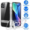 iMountek"Magnetic Metal Kickstand Clear Case for iPhone 14 Pro Max, Shockproof, Anti-Yellowing, Magsafe Compatible"Transparent - 2 of 4
