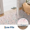 10x13 Area Rug, Floral Rugs for Living Room, Washable Non Slip Low Pile Carpet for Bedroom, Dining Room - 2 of 4