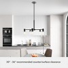 Hunter Fan Lochemeade Seeded Glass 5-Light Chandelier Ceiling Light Fixture Noble Bronze - 4 of 4