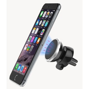 Magnetic Car Mount for Car AC Vent, Nakedcellphone Phone Holder - Includes 2 Magnet Adapters, Universal - 1 of 4