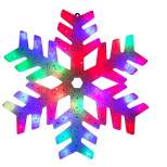 Northlight 15" LED Color Changing Christmas Snowflake Window Silhouette