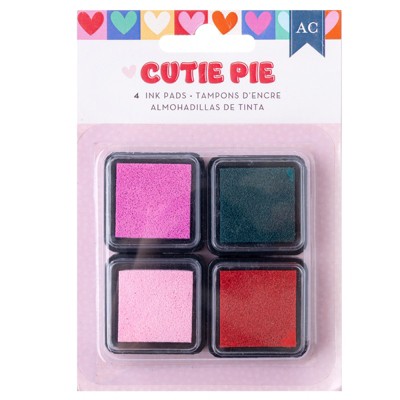 American Crafts Cutie Pie Ink Pads-4/Pkg