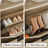 Shoe Storage Cabinet with 2 Flip Drawers,Freestanding Shoe Organizer with Metal Legs - 2 of 4