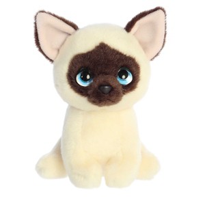 Aurora Small Mochi Siamese Petites Expressive Stuffed Animal White 7" - 1 of 4