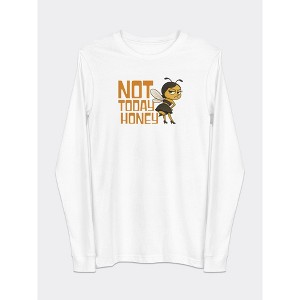 Women's MyMoodTee – Not Today Honey Long Sleeve Tee – Funny Sarcastic Graphic Shirt - 1 of 4