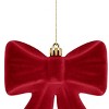 Flocked Ornaments Red Bow - Bullseye's Playground™ - 3 of 3