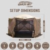 CLAM Quick Set Pavilion Camper 12.5 x 12.5 Foot Outdoor Gazebo Canopy Shelter - 3 of 4