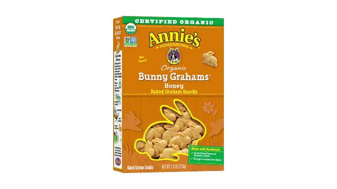 Annie&#39;s Organic Bunny Grahams Honey Baked Snacks - 7.5oz, 2 of 16, play video
