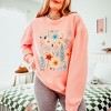 Simply Sage Market Women's Lightweight Garment Dyed Graphic Sweatshirt Winter Floral - 2 of 4