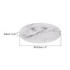 Unique Bargains Absorbent Marble Gilding Pattern Round Coaster for Home Office 4 Pcs Taupe - 2 of 4