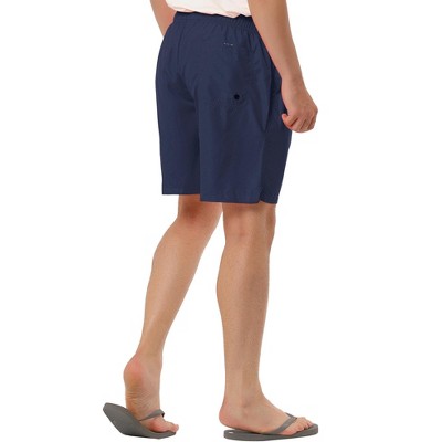TATT 21 Men's Summer Holiday Beach Solid Drawstring Surfing Mesh Lining Swim Shorts Navy 32 — фото 3