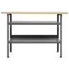 vidaXL Workbench Gray 47.2"x23.6"x33.5" Steel - 2 of 4