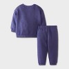 Baby Boys' 2pc Harry Potter 'Little Wizard' Printed Pullover Sweatshirt and Bottom Set - Navy Blue - 2 of 4