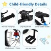Costway 16 Inch Children Bicycle with Training Wheels & Double Disc Brakes Adjustable Seat Magnesium Alloy Blue/Light Pink/White - 4 of 4