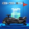 Blue 24V Ride On Drift Car For Kids With 180W Brushless Motor Quieter Drift Control One Button Start Music Front And Tail Led Lights Low Power Alarm - 4 of 4
