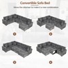 112.2" U-Shaped Convertible Sectional Sofa Bed with Storage & Charger - 4 of 4