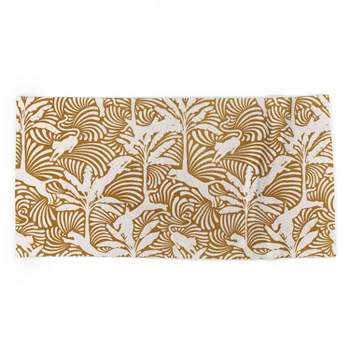 evamatise Big Cats and Palm Trees Jungle Beach Towel - Deny Designs