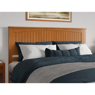 AFI Furnishings Nantucket King Solid Wood Panel Headboard in Walnut