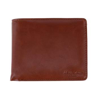 Buxton Men's RFID Distressed Vegan Leather Bifold Wallet