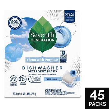 Seventh Generation Free & Clear Natural Dishwasher Detergent Packs