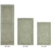 Edge Bath Rug 100% Premium Cotton Ultra-Soft Water Absorbent Tufted Solid Reversible 3 Piece Bathroom Rug Set for Machine Washable Bathmat - 2 of 4