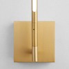 Oxygen Lighting Palillos 1 - Light Sconce in  Aged Brass - 2 of 3