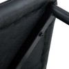 Vynxaria Set of 4 Black Modern PU Dining Chairs with Black Metal Legs - 2 of 4