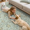 ABYNOW Area Rug Machine Washable, Non Slip, Boho Vintage Print for Living Room - 3 of 4