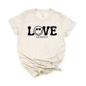 Simply Sage Market S.W.Smiley Love Smile Short Sleeve Tee - 1 of 4