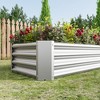 Dolonm Metal Raised Garden Bed, Rectangle Raised Planterfor Flowers Plants, Vegetables Herb Veezyo - 4 of 4